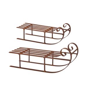 Slede – Rust – 2 størrelser – 12 x 8 cm, 17 x 6 cm - www.frokenfraken.se