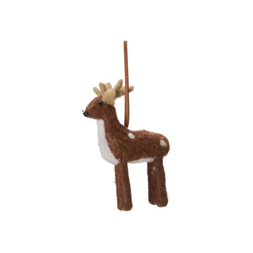 Hjort – Hengende – Brun– 6 x 11 cm - www.frokenfraken.se