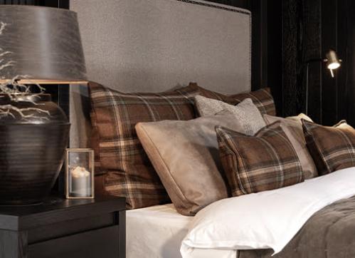 Pléd - HIGHLAND BROWN - Imitert pels Brunbeige - www.frokenfraken.se