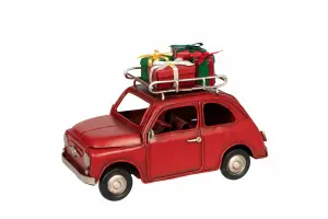 Bil Paket Rød Metall - 15 cm - www.frokenfraken.se