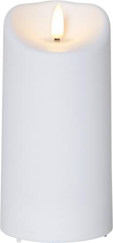 Batterilys - Blokklys Basic - Inne & Ute - 15 x Ø7,5 cm - Timer - www.frokenfraken.se