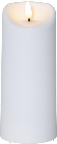 Batterilys - Blocklys Basic - Inne & Ute - 18 x Ø7,5 cm - Timer - www.frokenfraken.se