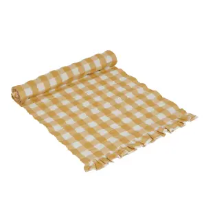 Løper - LISA - GUL - 40 X 140 CM - www.frokenfraken.se