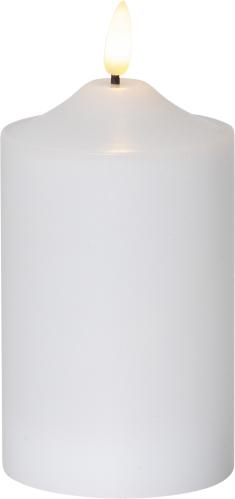 Batterilys - Blokklys Voks Basic - 15 x Ø7,5 cm - Timer - www.frokenfraken.se