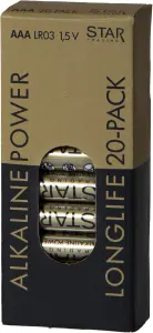 Batteri – AAA – 20 stk - Longlife - www.frokenfraken.se