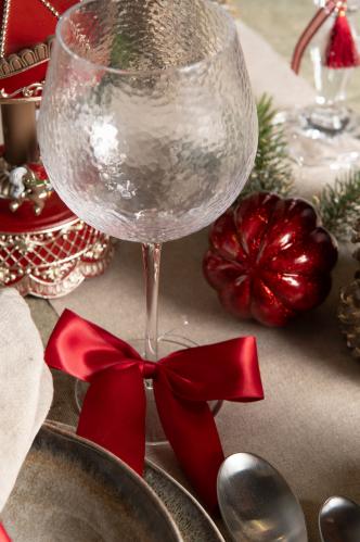 Heng – Rosett – Satin – Rød – 1stk - 10 x 12 cm - www.frokenfraken.se