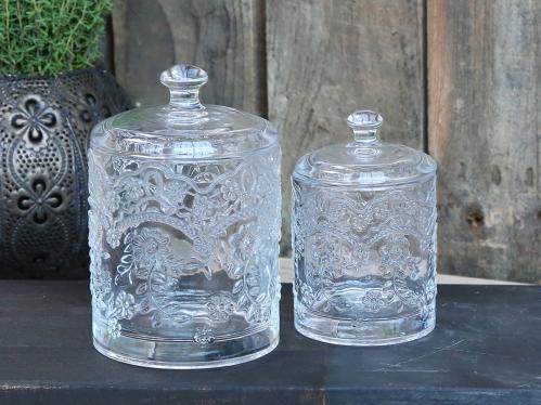 Glasburk med lokk - 11 x Ø7 cm - www.frokenfraken.se