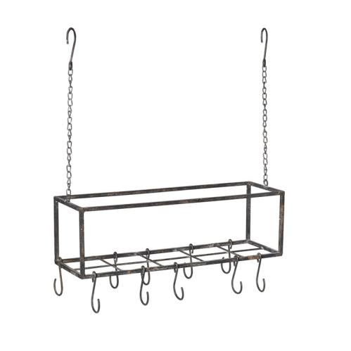 Hengende kjøkkenshylle med kroker - 58 cm - www.frokenfraken.se
