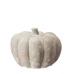 Pumpa - Dekorasjon - Lysegrå - 14 x 10 cm - www.frokenfraken.se
