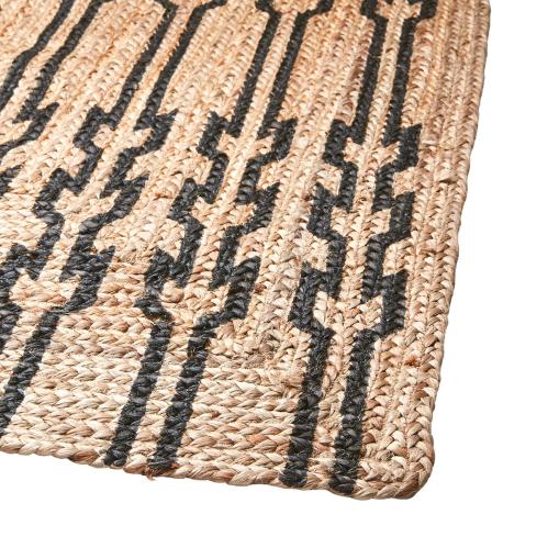 Teppe L - Natur/svart - 180 x 120 cm - www.frokenfraken.se