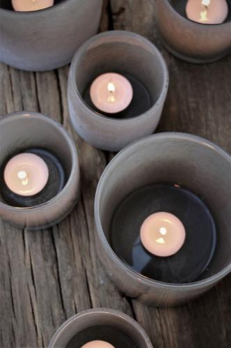 Lyslykt - Lumiere Sage Frost - 8,5 x 8 cm - Bidra til Barncancerfonden - www.frokenfraken.se