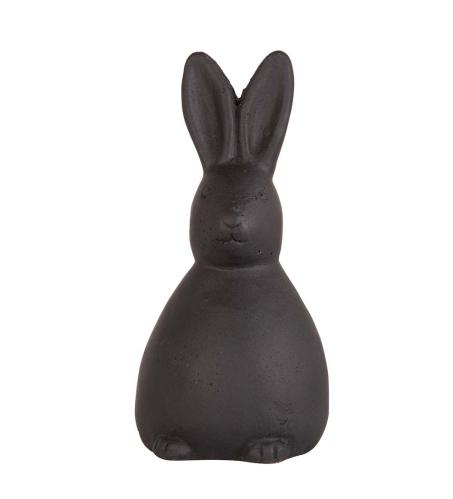 Kanin - Svart - Cement - 13 x 6 cm - www.frokenfraken.se