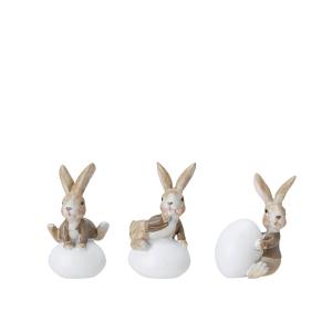 Kanin med egg - 1 stk - 9 cm - www.frokenfraken.se