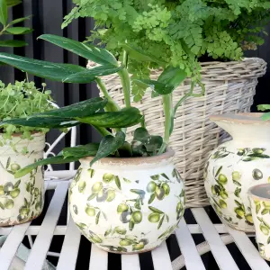 Krukke - Vase - Oliven - Ø17 x H14 cm - www.frokenfraken.se