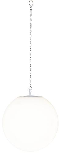 Solcelledekorasjon - Utendørs - Hvit stor ball/kule - Hengende - Ø30 cm - www.frokenfraken.se