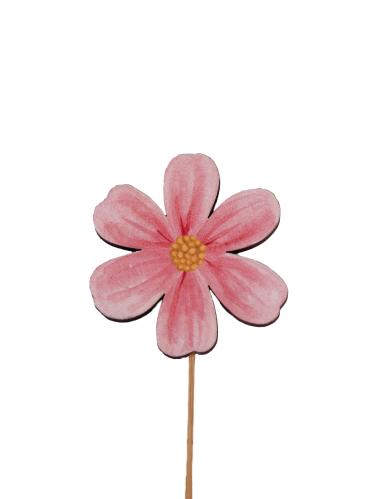 Pinne - Blomst - Lyserosa - 18 cm - www.frokenfraken.se