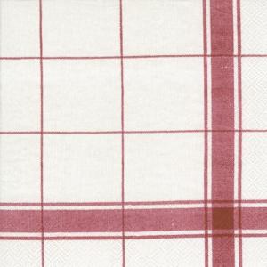 Servietter - Country Living Rød - 20 st/33 x 33 cm - www.frokenfraken.se