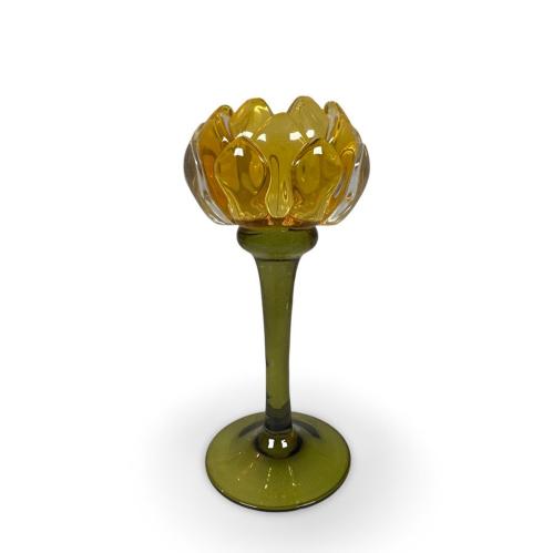 Lys holder - Protea - Lys gul - 20 cm - www.frokenfraken.se