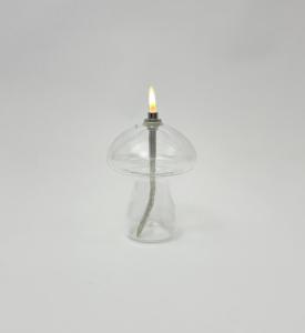 Oljelampe S – Glass – Soppformet – Ø8 x 10 cm - www.frokenfraken.se