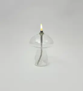 Oljelampe S – Glass – Soppformet – Ø8 x 10 cm - www.frokenfraken.se