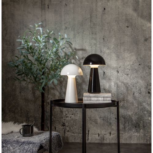 Bordslampe Utendørs - Sopp Svart- 28 cm - www.frokenfraken.se