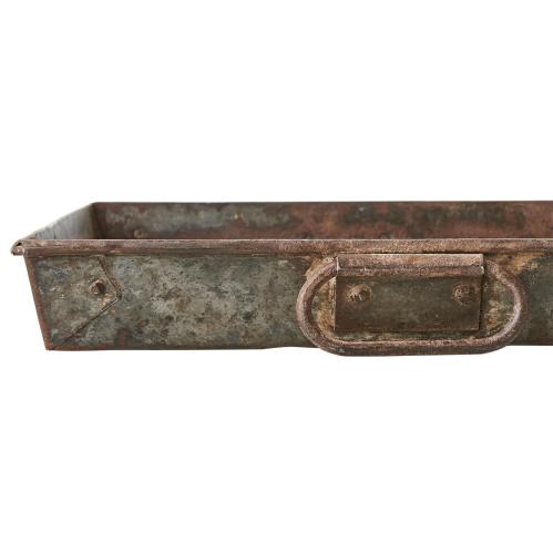 Brett metall - Vintage - Grå - 45 x 40 x 7 cm - www.frokenfraken.se