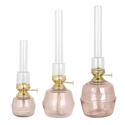 Fotogenlampe - Majken - Stor - Askes Rosa/Messing - Ø12 x 35 cm - www.frokenfraken.se