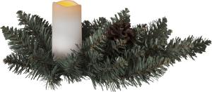 Gravdekorasjon med Batterilys LED - 33 cm - Lysrelé og timer - www.frokenfraken.se