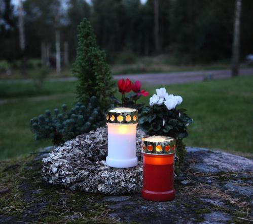 Gravlys - Batteridrevet LED-lys - 14 cm - www.frokenfraken.se