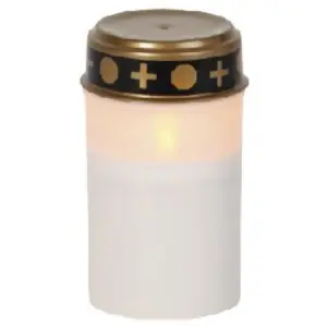 Gravlys - Batteridrevet LED-lys - 12 x 7 cm - Timer - www.frokenfraken.se