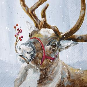 Servietter - Sam In The Snow Blue - 20 st/33 x 33 cm - www.frokenfraken.se