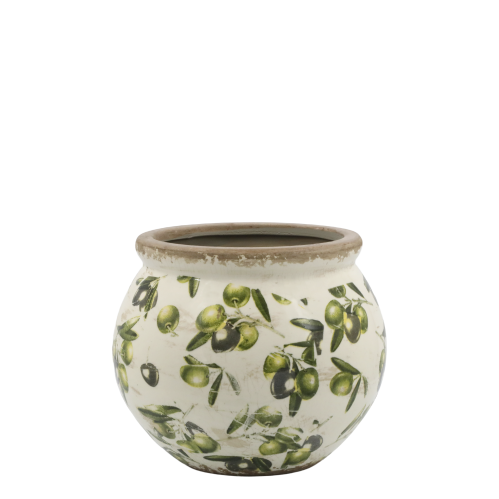 Krukke - Vase - Oliven - Ø17 x H14 cm - www.frokenfraken.se