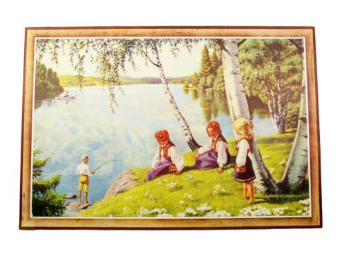 Bonad - Barn ved Vannet - 59 x 86 cm - www.frokenfraken.se