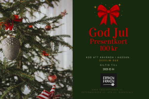 Gavekort - God Jul - www.frokenfraken.se