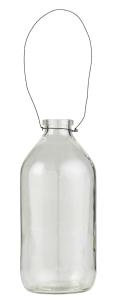 Glasflaske - Vase med tråd - 500 ml - Ø7 x 17,5 cm - www.frokenfraken.se