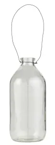 Glasflaske - Vase med tråd - 500 ml - Ø7 x 17,5 cm - www.frokenfraken.se