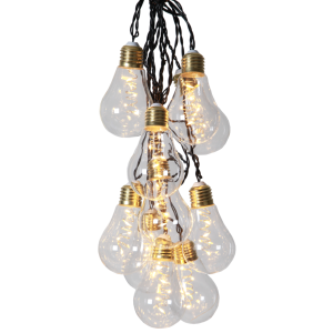 Ljusslinga - Gull - 10 LED - Innendørs - 3,6 m - www.frokenfraken.se