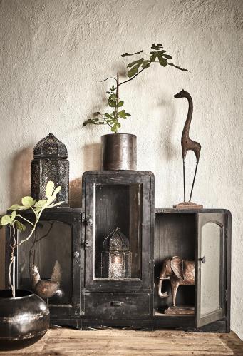 Krukke Rund Metall - Svart - Ø22/36 x 23 cm - www.frokenfraken.se