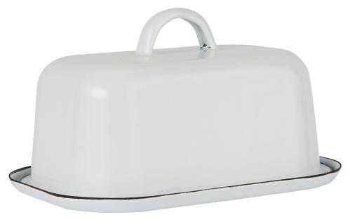 Smørbox - Emalj - 18,5 x 13,2 cm - www.frokenfraken.se