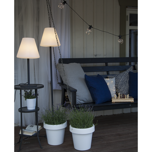 Lyslenke - Svart - 10 LED-lys - 4,5 m Utendørs - www.frokenfraken.se