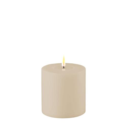 Batterilys - Blokklys - Dust Sand - Real Flame - Utendørs - 10 x 10 cm - www.frokenfraken.se