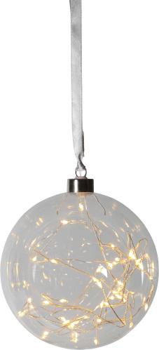 Glaskule - Glow Klar- Ø20 cm - www.frokenfraken.se