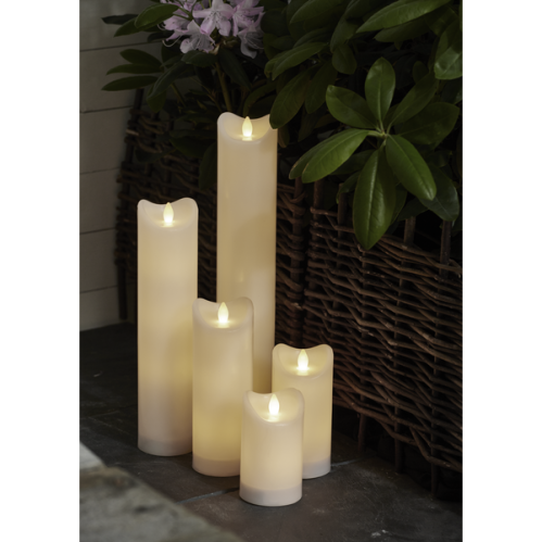 Batterilys LED - 7 x 20 cm - Utendørs - Timer - www.frokenfraken.se