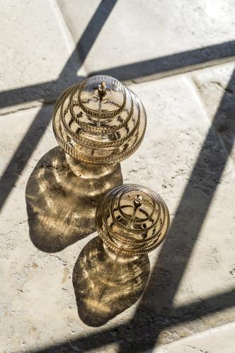Oljelampe - Twin - Glass Champagne - Ø15 x 17,5 cm - www.frokenfraken.se