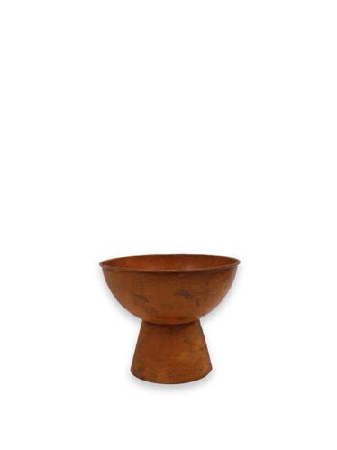 Krukke - Pokal på fot - Rust - Ø21 x 16 cm - www.frokenfraken.se