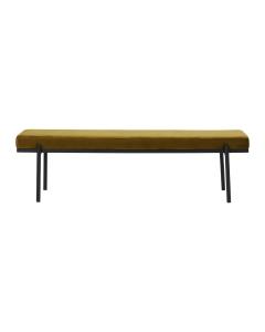 Bænk - Sammet/Gul - 45 x 160 cm - www.frokenfraken.se