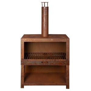 Eldstad - Terrassevarmer - L - Rust - 38.3 x 75.9 x 134.8 cm - www.frokenfraken.se