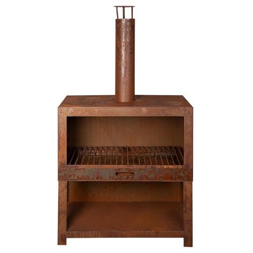 Eldstad - Terrassevarmer - L - Rust - 38.3 x 75.9 x 134.8 cm - www.frokenfraken.se
