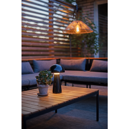 Bordslampe Utendørs - Sopp Svart- 28 cm - www.frokenfraken.se