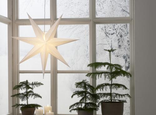 Adventsstjerne - Papir LYSA - 70 cm - www.frokenfraken.se